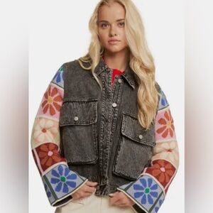 DAVI & DANI Women’s denim jacket Patch Oversized Jean Jacket 3xl